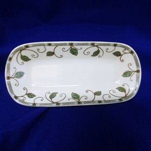 Celery Condiment Dish Pfaltzgraff "Mission Flower" Discontinued Pattern 10.5"